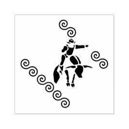 Schaduw uit een bull Rider Rubberstempel