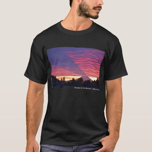 Schaduw van de Berg - Mount Rainier T-shirt (Voorkant)