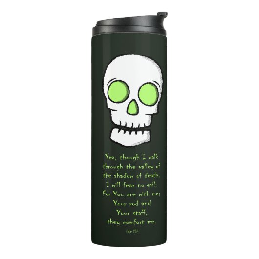 Schaduw van de dood - schedel thermosbeker (Gedraaid links)