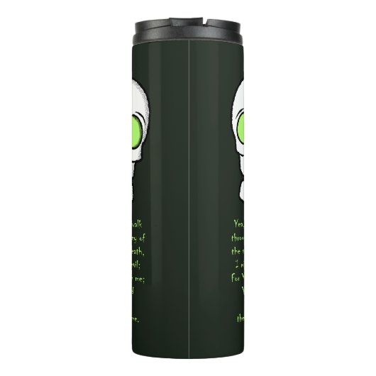 Schaduw van de dood - schedel thermosbeker (Achterkant)