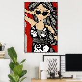 Schaduw van Glamor Poster (Thuiskantoor)