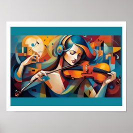 Schaduw van haar poster