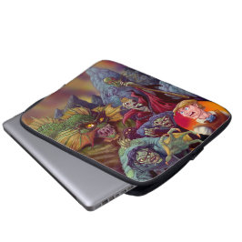 Schaduw van Lovecraft over binnenste laptophoes Laptop Sleeve