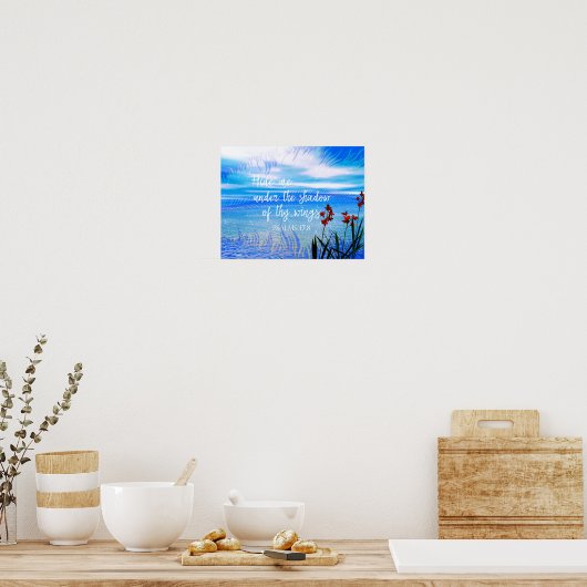 Schaduw van uw Manuscript van Wings Poster (Keuken)