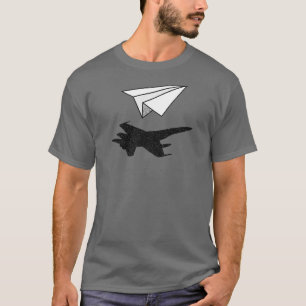 Schaduw voor papiervlakte t-shirt