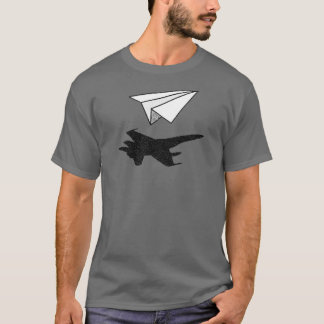 Schaduw voor papiervlakte t-shirt