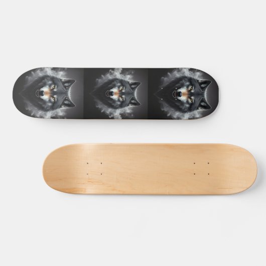 Schaduw Wolf Skateboard (Horizontaal)