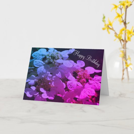 Schaduwen en lichte brandkranen, zondag kaart (Gele Bloem)