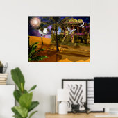 Schaduwen in het zand.. poster (Thuiskantoor)