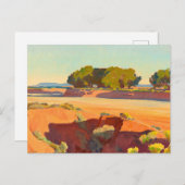 Schaduwen op de Kort Creek door Maynard Dixon Briefkaart (Voorkant / Achterkant)