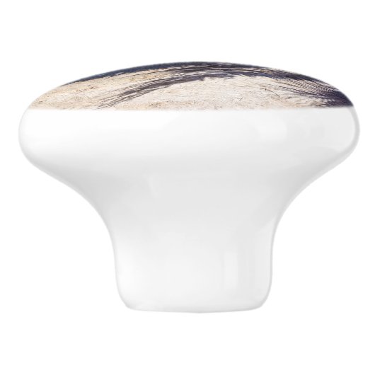 Schaduwen op het strand keramische knop (Zijkant)