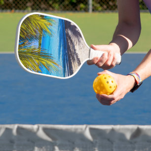 Schaduwen op het strand pickleball paddle