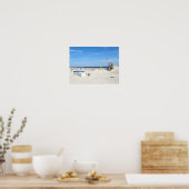 Schaduwen op het strand poster (Keuken)