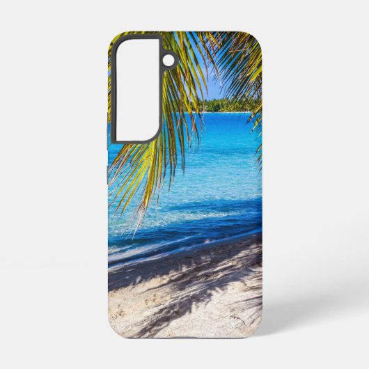 Schaduwen op het strand samsung galaxy hoesje (Achterkant)