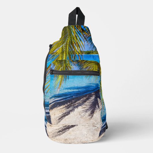 Schaduwen op het strand sling bag (Voorkant)