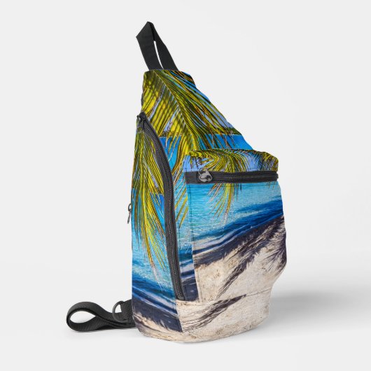Schaduwen op het strand sling bag (Linkerhoek)