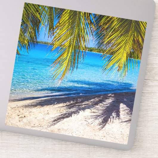 Schaduwen op het strand sticker (Detail)