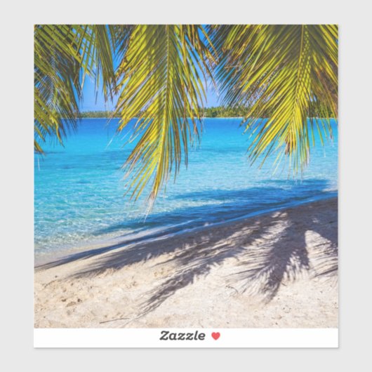 Schaduwen op het strand sticker (Vel)