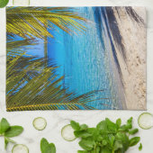 Schaduwen op het strand theedoek (Gevouwen)