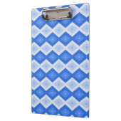 Schaduwen van blauw diamantpatroon klembord (Links)