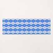 Schaduwen van blauw diamantpatroon yogamat (Achterkant (horizontaal))