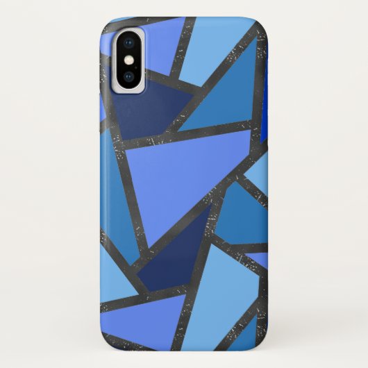 Schaduwen van blauw gekleurd glas Case-Mate iPhone case (Achterkant)