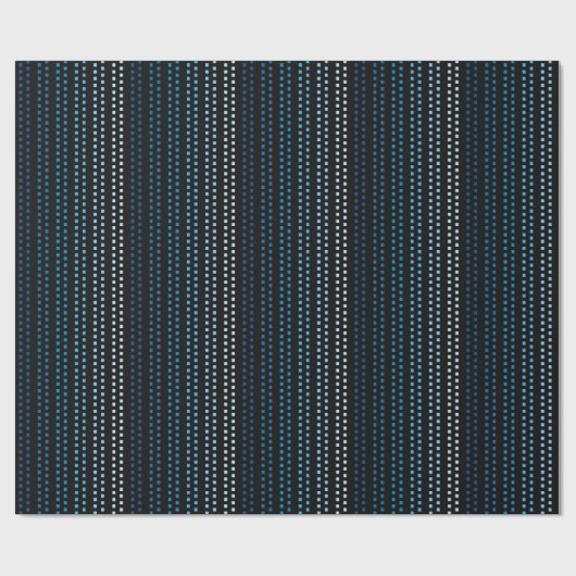 Schaduwen van Blauw met Veranderlijke Achtergrondk Cadeaupapier (Vlak)