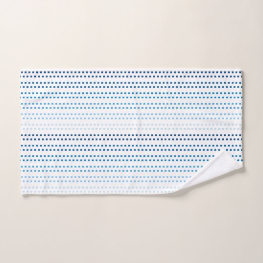 Schaduwen van Blauw met Veranderlijke Achtergrondk Handdoek (Handdoek)