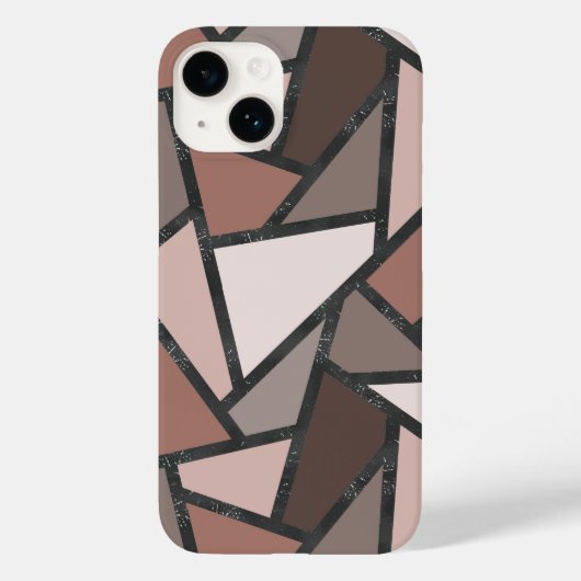 Schaduwen van bruin gekleurd glas Case-Mate iPhone case (Achterkant)