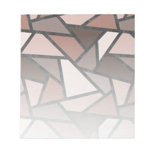 Schaduwen van bruin gekleurd glas notitieblok