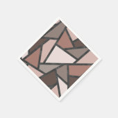 Schaduwen van bruin gekleurd glas servet (Hoek)