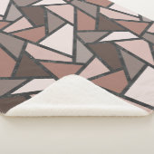 Schaduwen van bruin gekleurd glas sherpa deken (3/4)