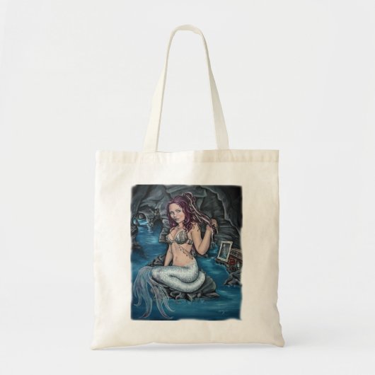 schaduwen van de wereld : steampunk mermaid bag tote bag (Voorkant)
