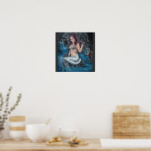 schaduwen van de wereld : steampunk mermaid poster (Keuken)