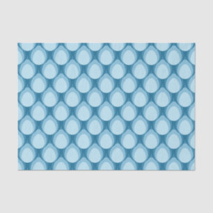 Schaduwen van het blauwe trapeziummetrische patroo tissuepapier