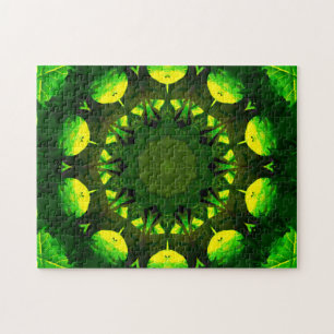 Schaduwen van het Groene Art. Mandala van Legpuzzel