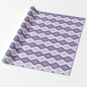 Schaduwen van het lavendiamantpatroon cadeaupapier