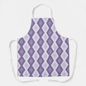 Schaduwen van het lavendiamantpatroon schort (Voorkant)