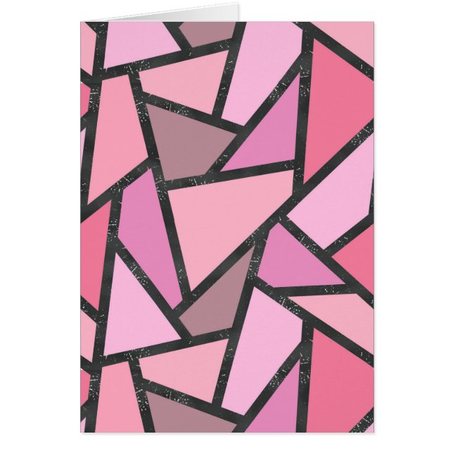 Schaduwen van het patroon van gekleurd koraal glas (Voorkant)