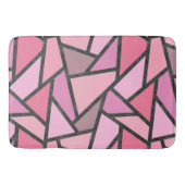 Schaduwen van het patroon van gekleurd koraal glas badmat (Voorkant)