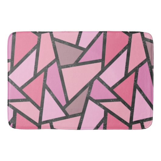 Schaduwen van het patroon van gekleurd koraal glas badmat (Voorkant)