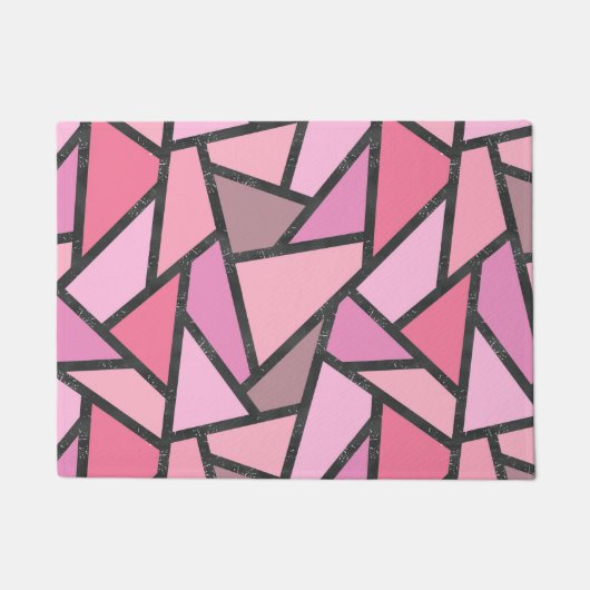 Schaduwen van het patroon van gekleurd koraal glas deurmat (Voorkant)