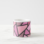Schaduwen van het patroon van gekleurd koraal glas espresso kop (Voorkant)