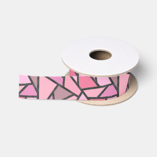 Schaduwen van het patroon van gekleurd koraal glas lint