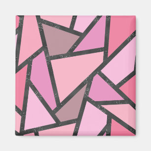 Schaduwen van het patroon van gekleurd koraal glas magneet