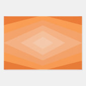 Schaduwen van Oranje geometrische Abstracte kunst Inpakpapier Vel (Voorkant 2)