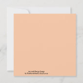 Schaduwen van Oranje geometrische Abstracte kunst Kaart (Achterkant)