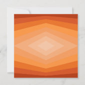 Schaduwen van Oranje geometrische Abstracte kunst Kaart (Voorkant)