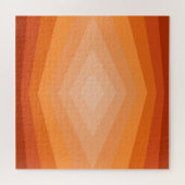 Schaduwen van Oranje geometrische Abstracte kunst Legpuzzel (Horizontaal)