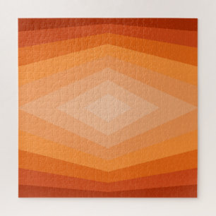 Schaduwen van Oranje geometrische Abstracte kunst Legpuzzel